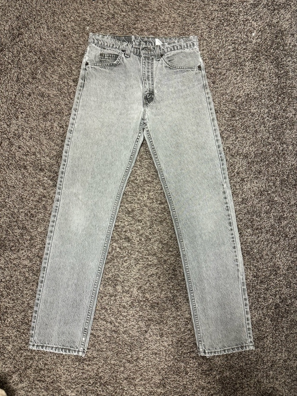 Levi’s Orange Tab Light Gray Straight Leg Jeans